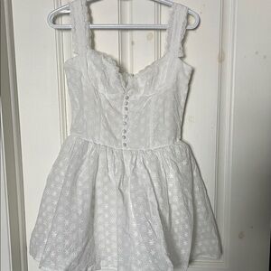 Charming White Lace Dress